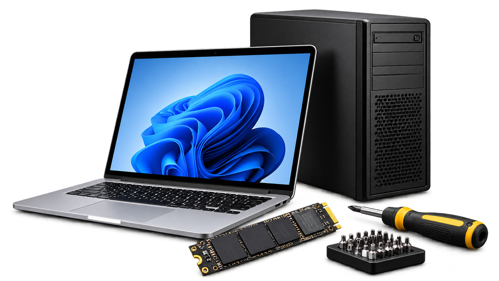 Computer equipment, storage and repair tools